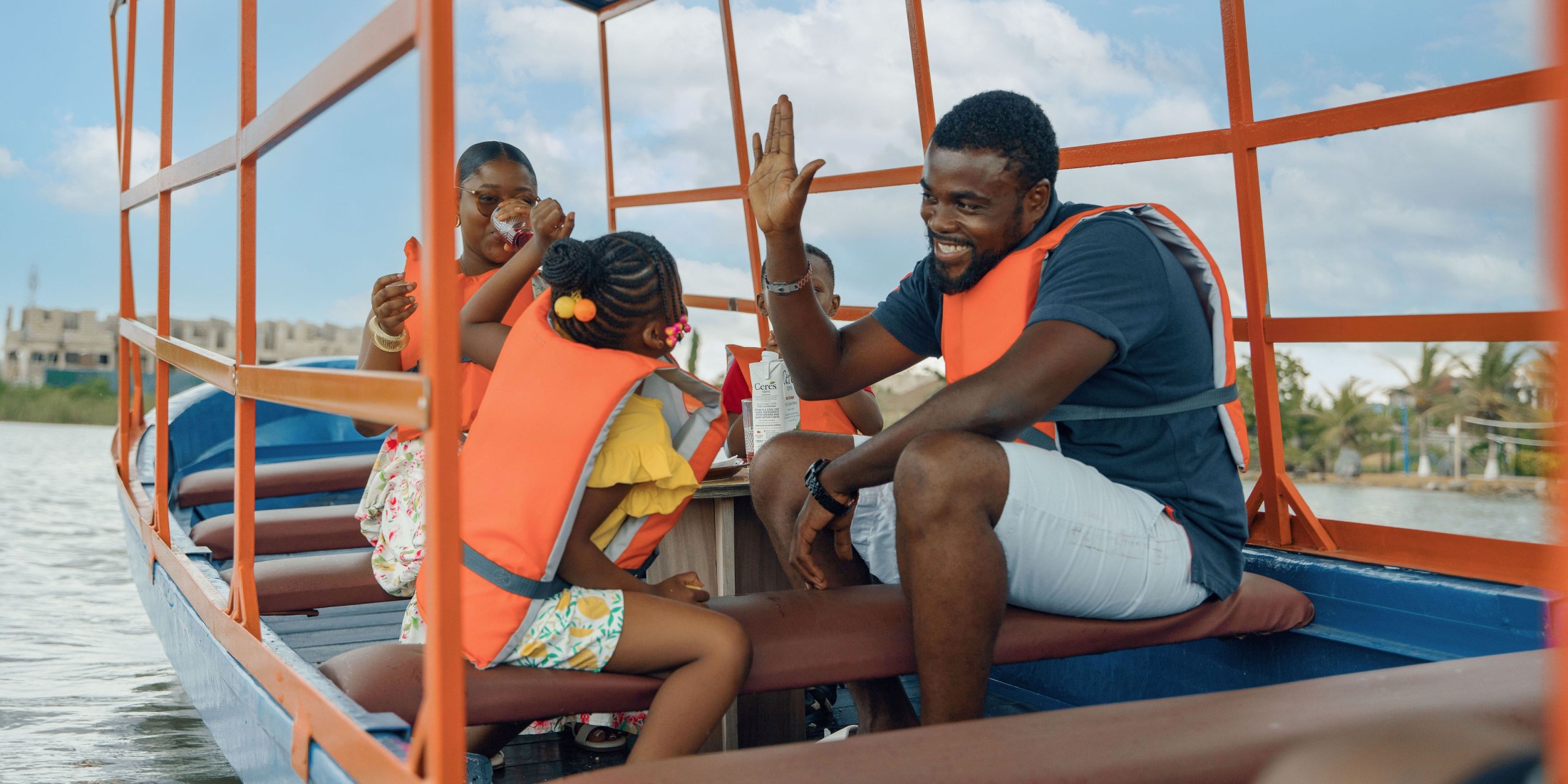 Family enjoying Marina Park